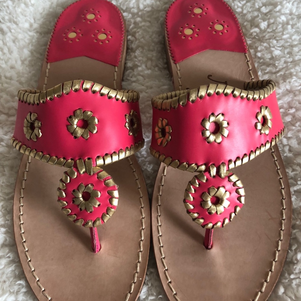 Jack Rogers Pink Flip Flops